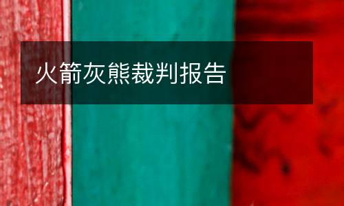 火箭灰熊裁判報告