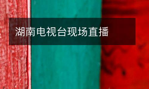 湖南電視臺(tái)現(xiàn)場(chǎng)直播