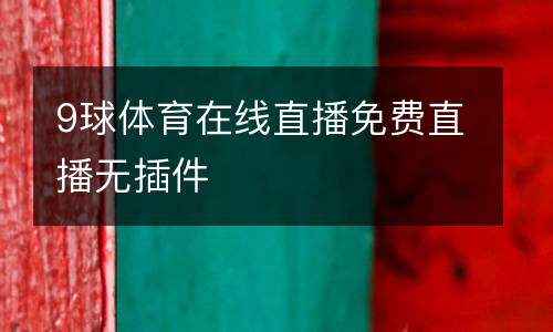 9球體育在線直播免費(fèi)直播無插件
